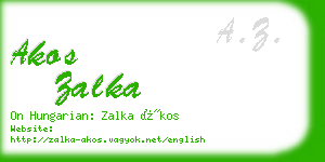 akos zalka business card